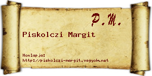 Piskolczi Margit névjegykártya